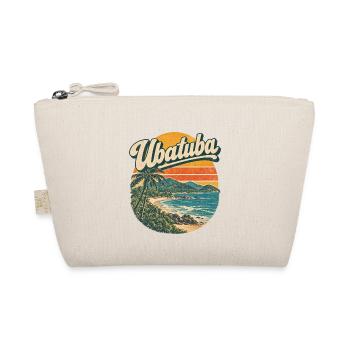 Ubatuba Retro Strandsonne Surfen - Bio-Täschchen - Natur - Vorne
