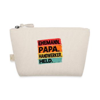 Ehemann Papa Handwerker Held - Bio-Täschchen - Natur - Vorne