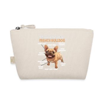 Hund Französische Bulldogge T Hundehalter Geschenk - Bio-Täschchen - Natur - Vorne