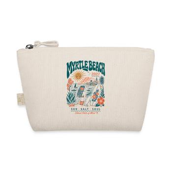 Myrtle Beach Retro Strand 2027 - Bio-Täschchen - Natur - Vorne