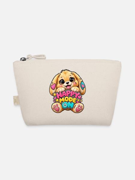 Happy Mode Hundchen Patchwork - Bio-Täschchen - Natur