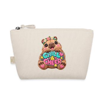 Kuschelbär Chill & Cheer - Bio-Täschchen - Natur - Vorne