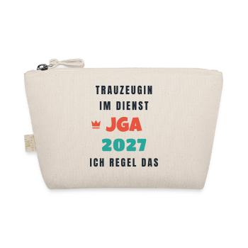Trauzeugin im Dienst JGA 2027 ich regel das - Bio-Täschchen - Natur - Vorne