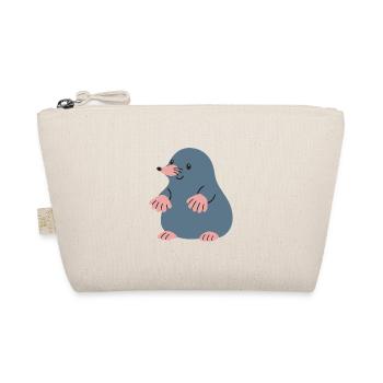 Maulwurf Illustration Geschenkidee Tierliebhaber - Bio-Täschchen - Natur - Vorne