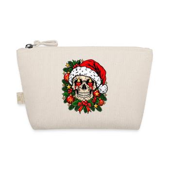 Christmas Skull - Bio-Täschchen - Natur - Vorne