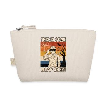 This is some Wrap Sheet lustige Mumie Halloween - Bio-Täschchen - Natur - Vorne