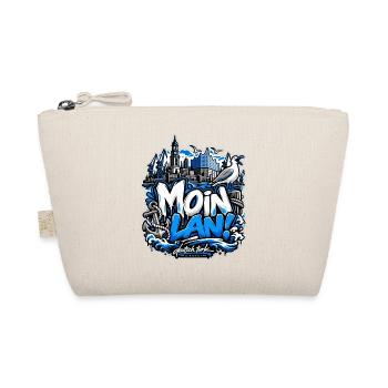 MOIN LAN! – Hamburg Streetwear - Bio-Täschchen - Natur - Vorne