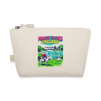 Retro Milton Keynes England Skyline Landmark Art - Bio-Täschchen - Natur - Vorne