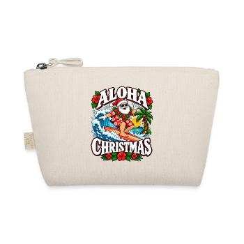 Aloha Weihnachten Surfer Santa - Bio-Täschchen - Natur - Vorne