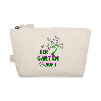 Der Garten ruet – Neongrün & Pink Botanik - Bio-Täschchen - Natur - Vorne
