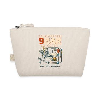 9BAR Espresso Technik Motiv - Bio-Täschchen - Natur - Vorne