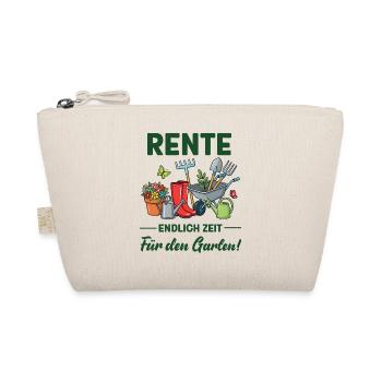 Rente endlich Zeit für den Garten lustige Sprüche - Bio-Täschchen - Natur - Vorne