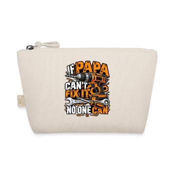 Papa Handwerker – If Papa Can't Fix It - Bio-Täschchen - Natur - Vorne