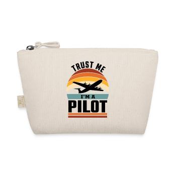 Trust me I'm a Pilot with Airplane Flugzeug Pilot - Bio-Täschchen - Natur - Vorne