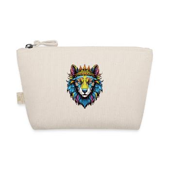 Wolf mit Krone - Bio-Täschchen - Natur - Vorne