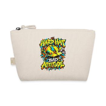 Graffiti Hard Hat Bad Attitude - Bio-Täschchen - Natur - Vorne