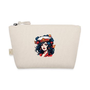 Retro-Sailor Pinup Porträt - Bio-Täschchen - Natur - Vorne