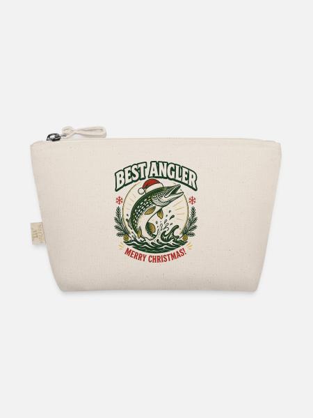 Bester Angler: Christmas Pike - Bio-Täschchen - Natur