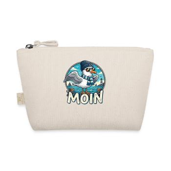 Moin Küsten-Seemöwe mit Schal & Mütze - Bio-Täschchen - Natur - Vorne