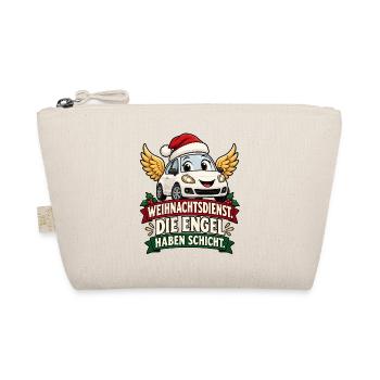 Weihnachtsdienst EngelAuto - Bio-Täschchen - Natur - Vorne