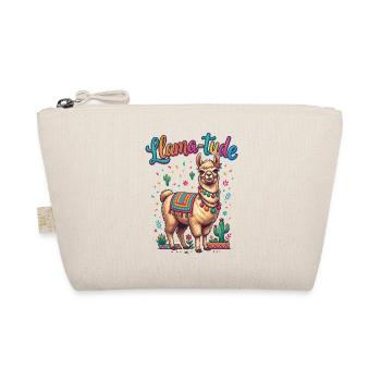 Llama-tude Lustiges Llama Alpakas Design - Bio-Täschchen - Natur - Vorne