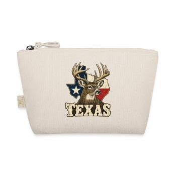 Texas Hirsch Flagge - Bio-Täschchen - Natur - Vorne