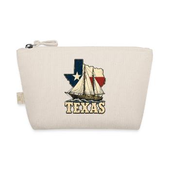 Texas Segelboot Vintage - Bio-Täschchen - Natur - Vorne