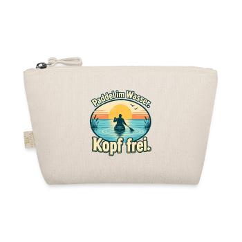 Paddeln Kajak Kanu SUP Paddler - Bio-Täschchen - Natur - Vorne