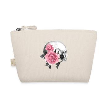 Gothic Wicca Goth Okkult Skullmystic Auge Blumen - Bio-Täschchen - Natur - Vorne