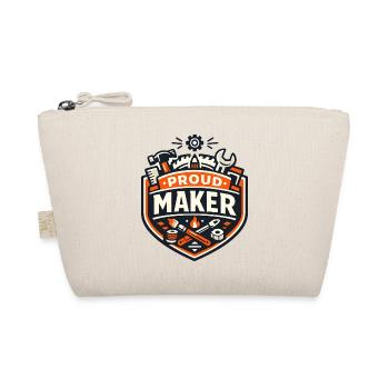 Stolzer Maker Abzeichen – Basteln & DIY - Bio-Täschchen - Natur - Vorne