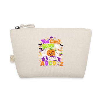 You Cant Scare Me Teach ABC Halloween - Bio-Täschchen - Natur - Vorne