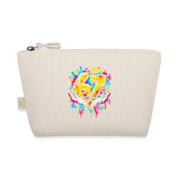 6 7 Meme Neon Graffiti Splash - Bio-Täschchen - Natur - Vorne