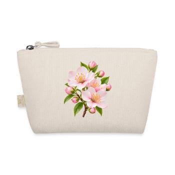 Rosa Sakura-Blüten-Strauß - Bio-Täschchen - Natur - Vorne