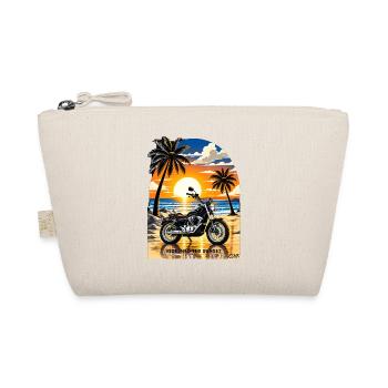 Fahrt in den Sonnenuntergang – Motorrad am Strand - Bio-Täschchen - Natur - Vorne