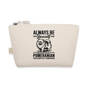 Zwergspitz Sprüche Lustiges Pomeranian Geschenk - Bio-Täschchen - Natur - Vorne