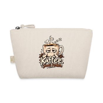 Lustiges Motiv für Kaffeefans - Kaffee dann reden - Bio-Täschchen - Natur - Vorne