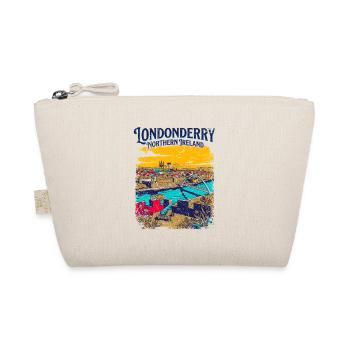 Vintage Londonderry Northern Ireland Cityscape - Bio-Täschchen - Natur - Vorne
