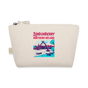 View Retro Londonderry Northern Ireland City - Bio-Täschchen - Natur - Vorne