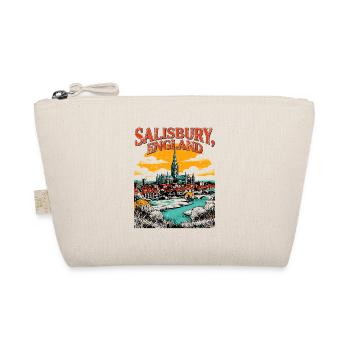 City Salisbury England Vintage Cathedral Skyline - Bio-Täschchen - Natur - Vorne