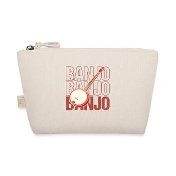 Banjo Beat Retro Illustration - Bio-Täschchen - Natur - Vorne
