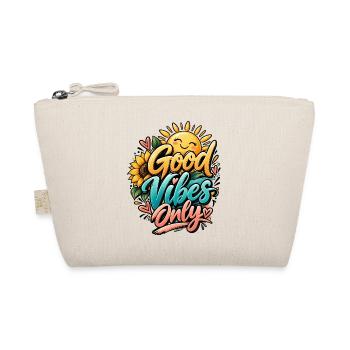 Good Vibes Only Positive Vibes Sonnenblume & Sonne - Bio-Täschchen - Natur - Vorne