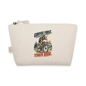Kaffee Zuerst Dann Radfahren - Bio-Täschchen - Natur - Vorne