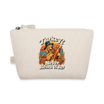Thanksgiving Hund Turkey Never Heard Of Her - Bio-Täschchen - Natur - Vorne