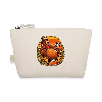 Thanksgiving Truthahn Ultraschall Retro Baby - Bio-Täschchen - Natur - Vorne