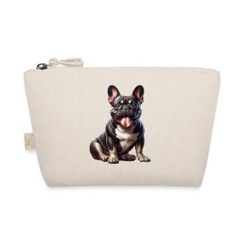 Französische Bulldogge French Bulldog - Bio-Täschchen - Natur - Vorne