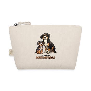 Entlebucher Sennenhund – Hunde Geschenk Idee - Bio-Täschchen - Natur - Vorne