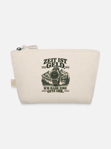 Zeit ist Geld: Gute Uhr Vintage Uhrenfan - Bio-Täschchen - Natur