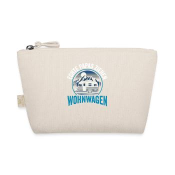 Wohnwagen Retro Bergsee - Bio-Täschchen - Natur - Vorne