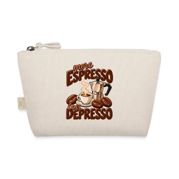 More Espresso Less Depresso - Bio-Täschchen - Natur - Vorne