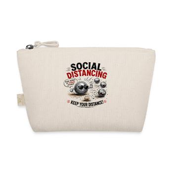  Social Distancing Please Respect My Throwing - Bio-Täschchen - Natur - Vorne